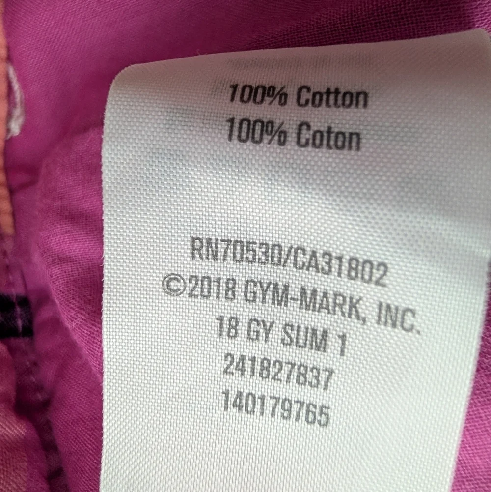 Gymboree Girls Pink Plaid Cotton Shorts Size 6